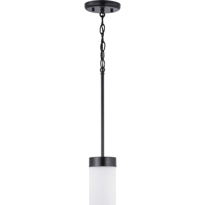 Progress Lighting Elevate 1-Light Mini Pendant, Glass, Polished Chrome, Etched White Shade, Design Series Collection