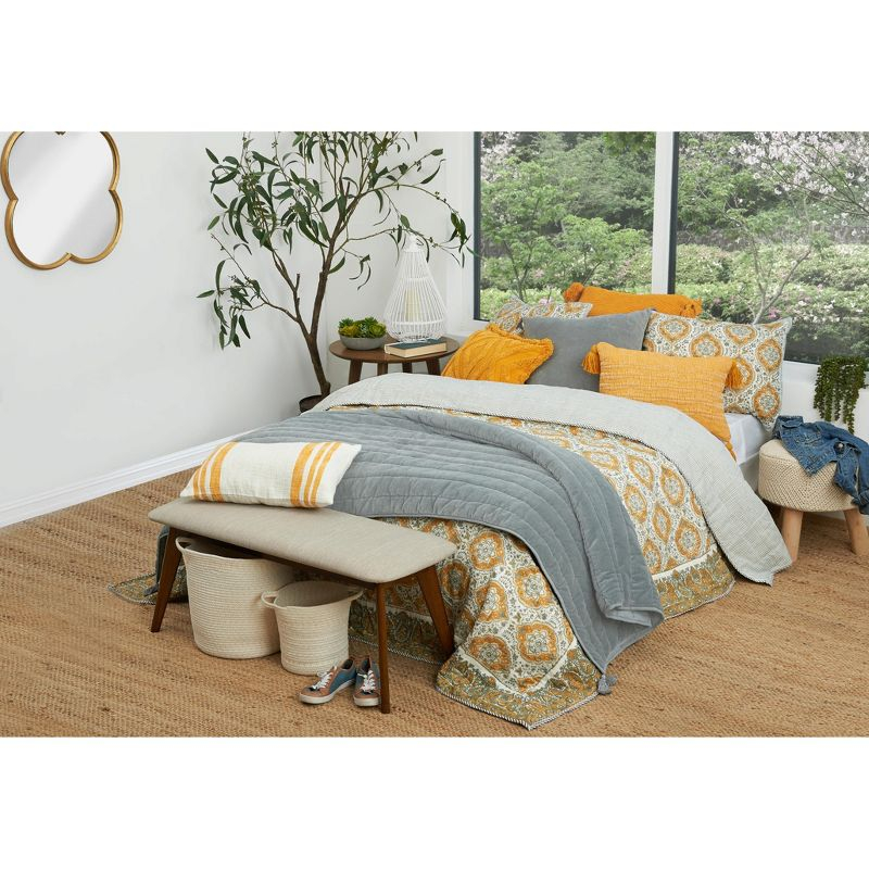 carol & frank River Boulder Throw Pillow