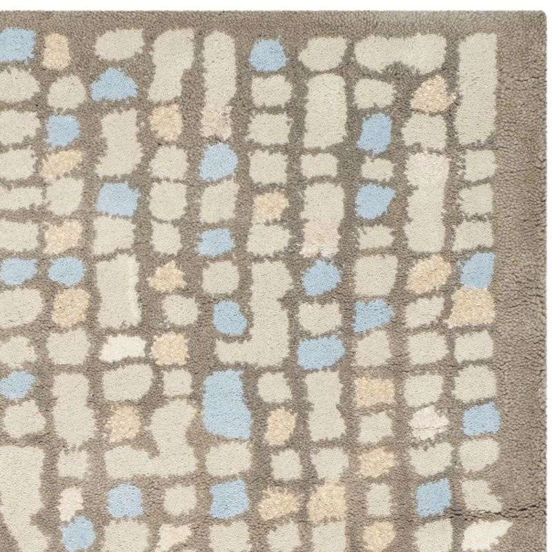 Martha Stewart Mosaic - MSR3623 - Indoor Hand Tufted Area Rugs - Hickory/Beige - 5'x8'