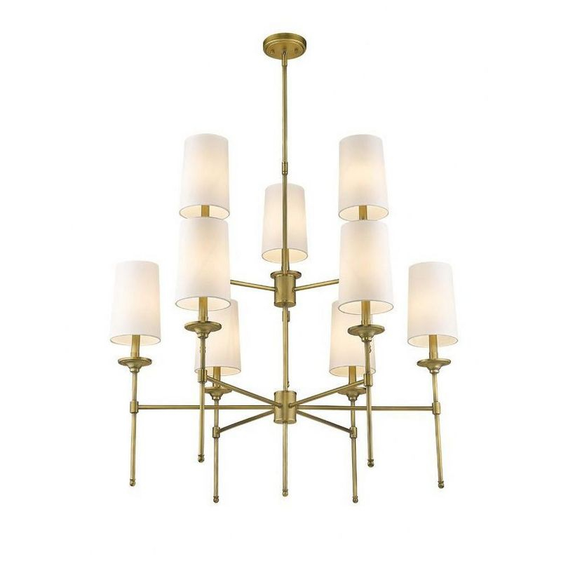Z-Lite Emily 9 - Light Chandelier in  Rubbed Brass