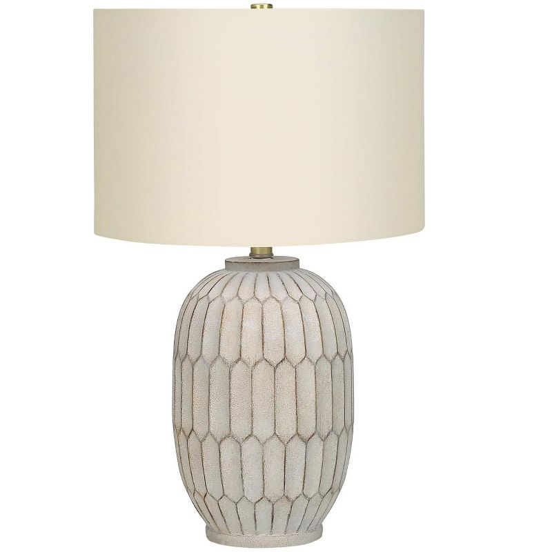 Monarch Specialties Lighting 24inchH Table Lamp Cream Resin Ivory / Cream Shade Transitional