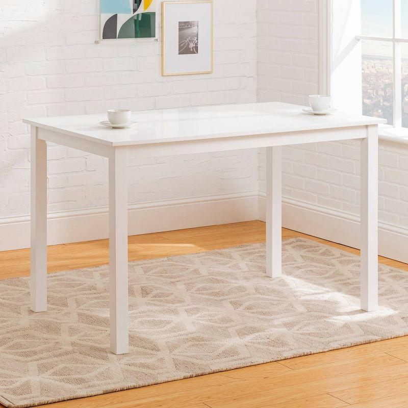 5pc Modern Two-Tone Kitchen Dining Set White/Gray - Saracina Home