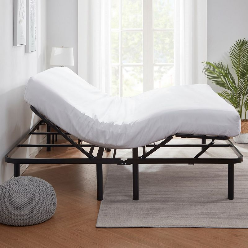 Bryt Basic Adjustable Bed Base, Full Size Bed Frame with Motorized Head and Foot Incline and Wireless Remote