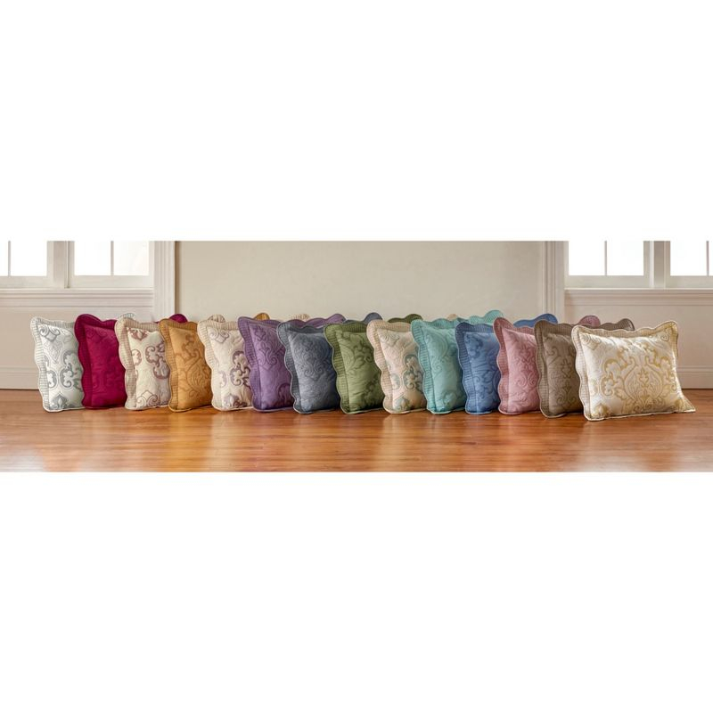 BrylaneHome Amelia Sham - Standard, Seaglass