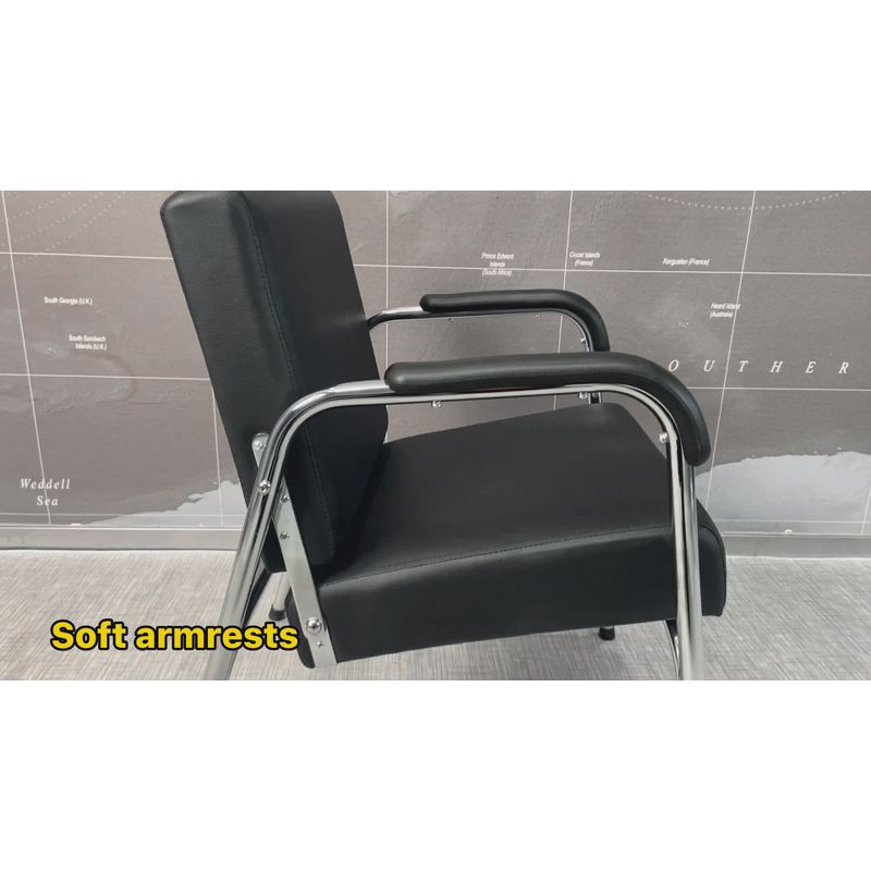 FDW New Modern Fashion Auto Recline Black Shampoo Chair Barber Spa Beauty Salon(Black)