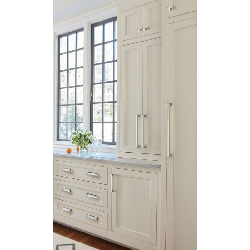 Amerock Appoint 5-1/16 inch (128mm) Center-to-Center Polished Chrome Cabinet Pull