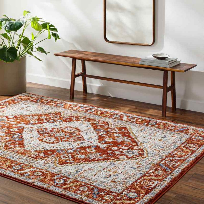Mark & Day Yashika 5'3"x7' Rectangle Woven Indoor Area Rugs Bright Red