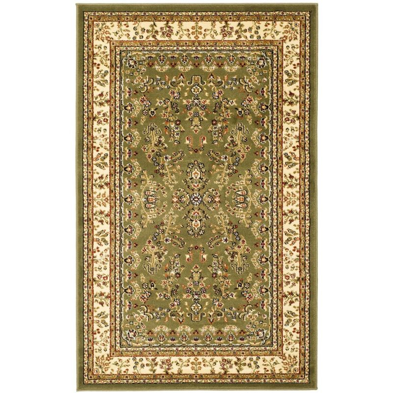 Lyndhurst LNH331 Power Loomed Area Rug - Sage/Ivory - 4'x6' - Safavieh.