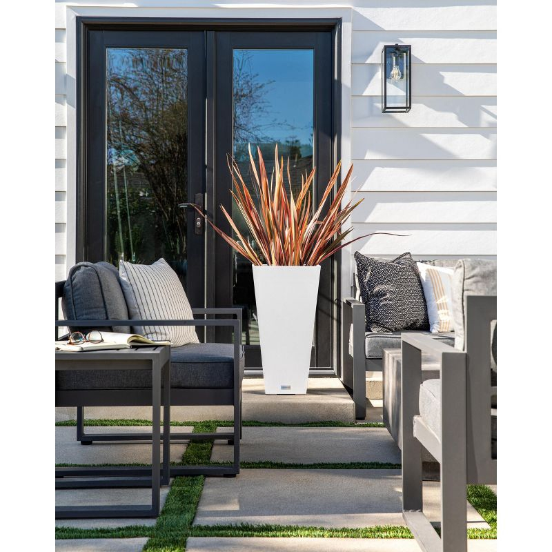 Veradek Pure Series Midland 30" Plastic Planter - White