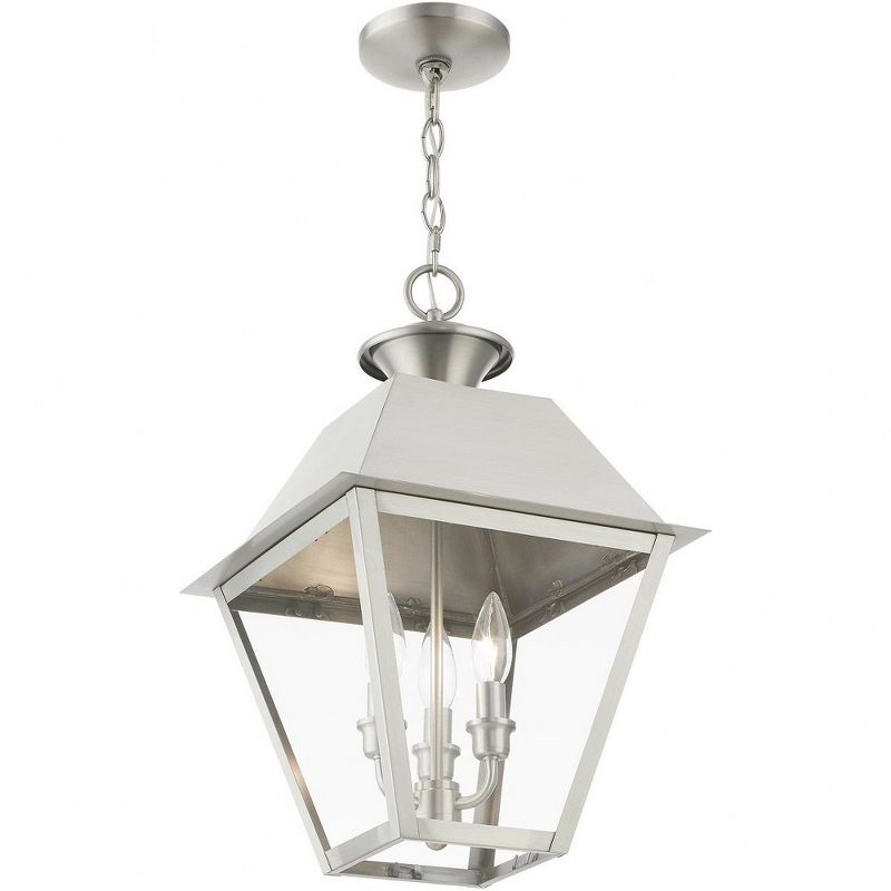 Livex Lighting Wentworth 3 - Light Pendant in  Brushed Nickel
