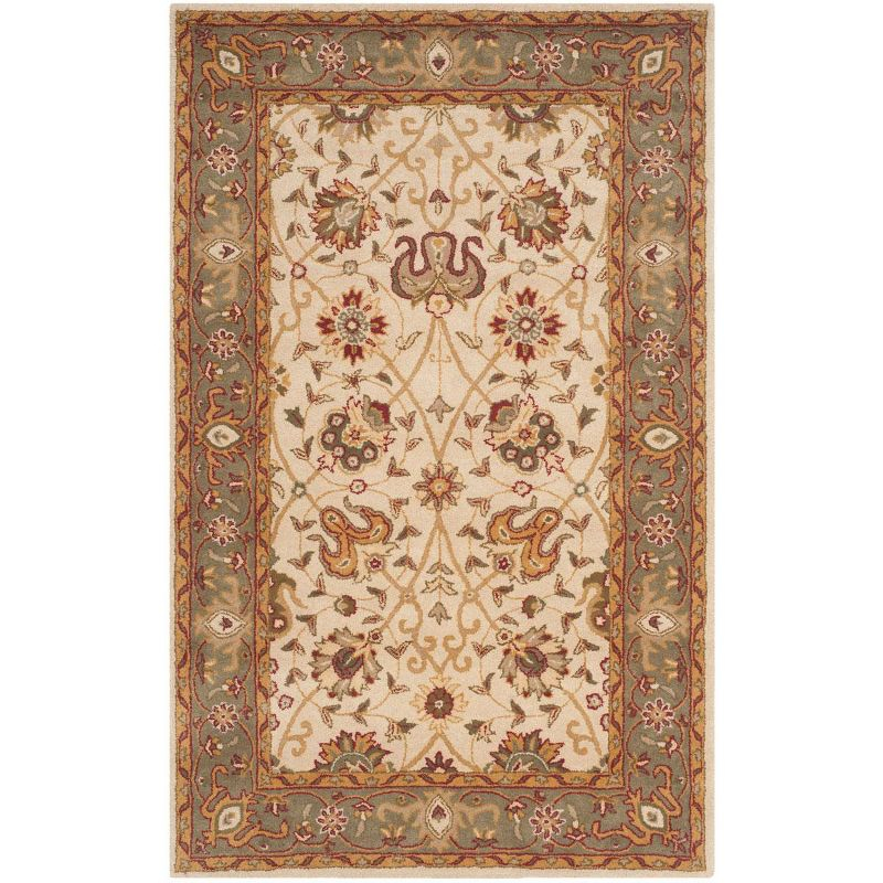 Antiquity AT21 Hand Tufted Indoor Area Rug - Ivory - 5'x8' - Safavieh