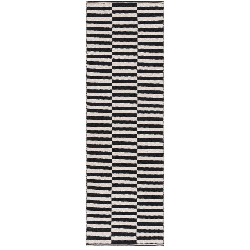 Montauk MTK715 Hand Woven Indoor Accent Rug - Ivory/Black - 2'6"x4' - Safavieh