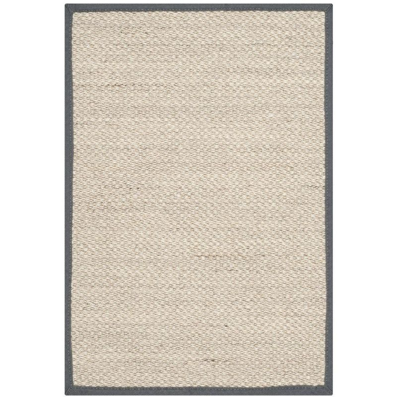 Natural Fiber NF143 Power Loomed Indoor Accent Rug - Marble/Dark Grey - 2'6"x4' - Safavieh.