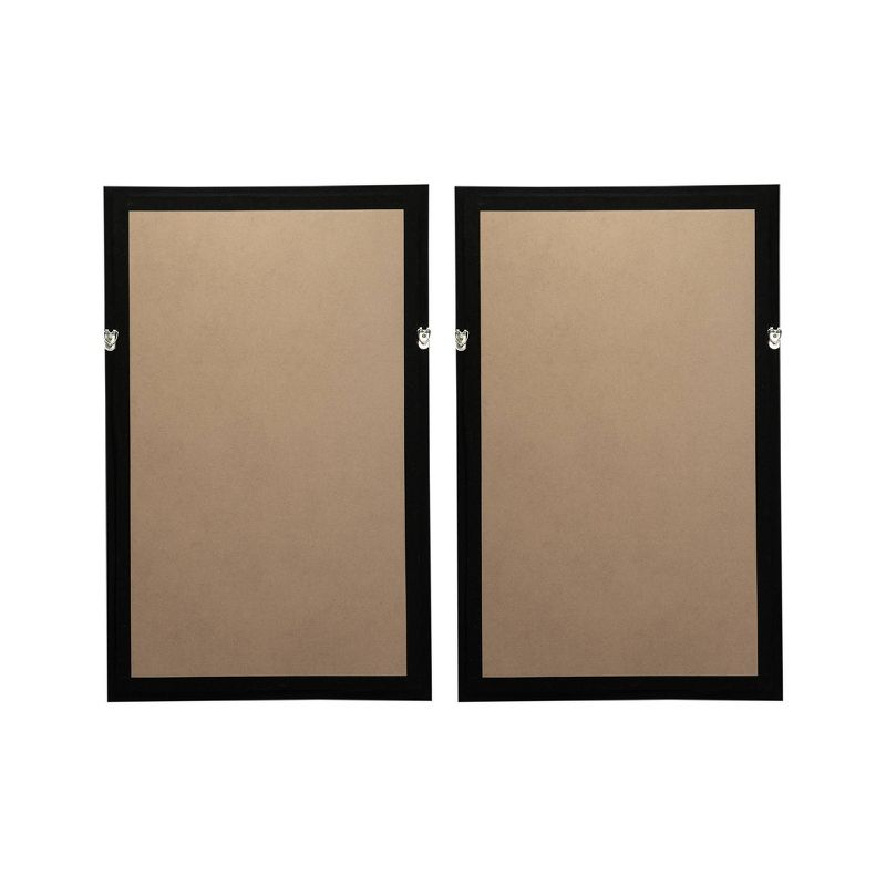Set of 2 Estella Paper Shadow Box Wall Decors White - A&B Home: Transitional Style, Botanical Art, MDF Frame