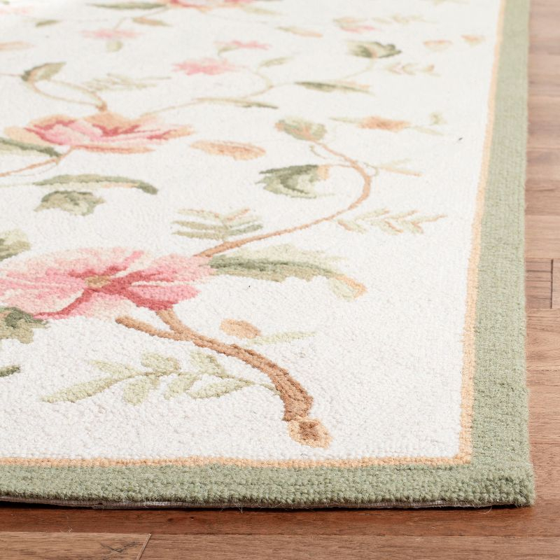 Chelsea Florence HK263 Hand Hooked Indoor Area Rug - Ivory - 6'x9' - Safavieh