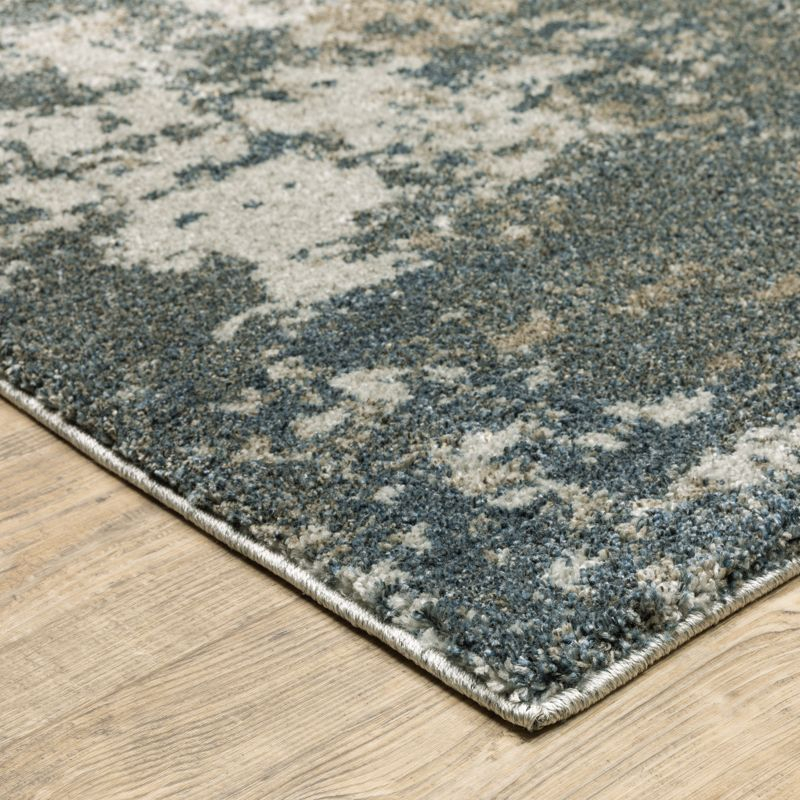 Oriental Weavers Alton 531L9 Teal/ Grey Indoor Area Rug - 2'3" x 7'6"