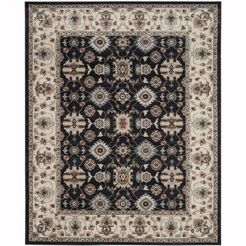 Lyndhurst LNH332 Power Loomed Area Rug - Navy/Cream - 8'x10' - Safavieh.
