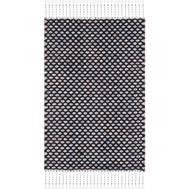 Montauk MTK475 Power Loomed Area Rug - Black/Ivory - 8'x10' - Safavieh.