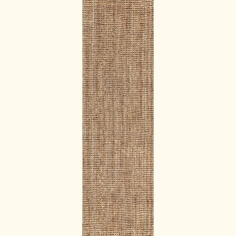 2'x8' Pata Hand Woven Chunky Jute Runner Rug, Natural - JONATHAN Y