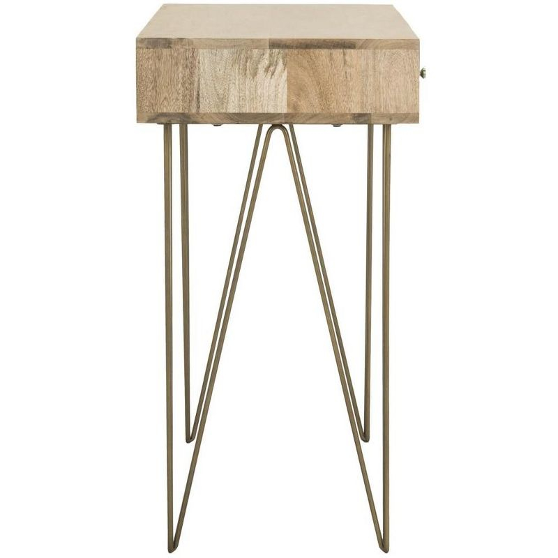 Marigold Desk - Natural/Mango Wood - Safavieh