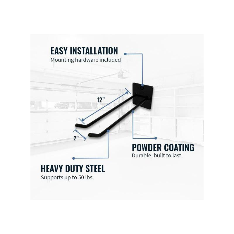 StoreYourBoard Tysons Tool Max Storage Wall Hook | Holds 50 lbs