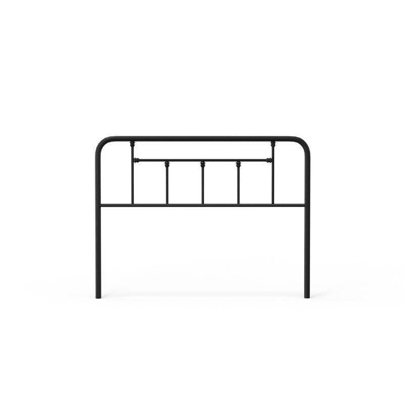 eLuxury Baldwin Metal Headboard, King, Black