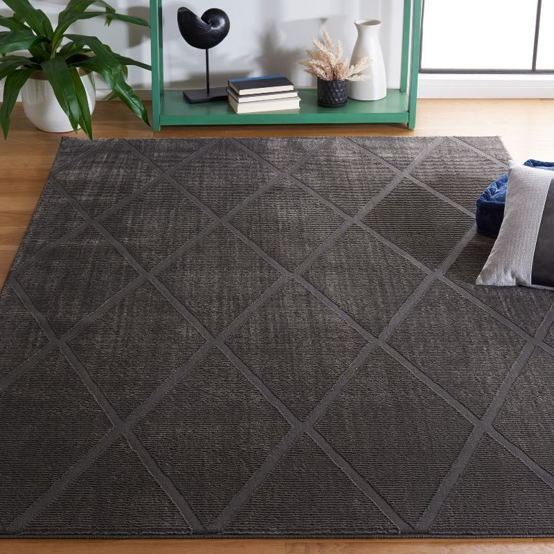Revive REV104 Power Loomed Accent Rug - Charcoal - 2'7"x5' - Safavieh.