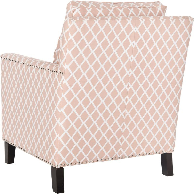 Buckler Arm Chair - MCR4613 - Peach Pink/White - Safavieh