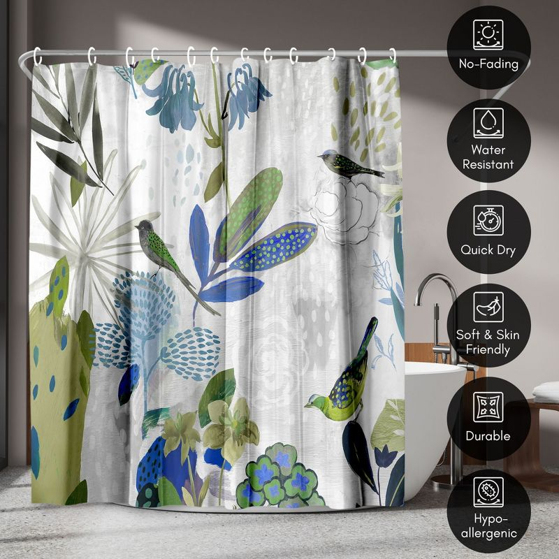 The Twillery Co.® Floral Shower Curtain Where the Passion Flower Grows by PI Creative Art