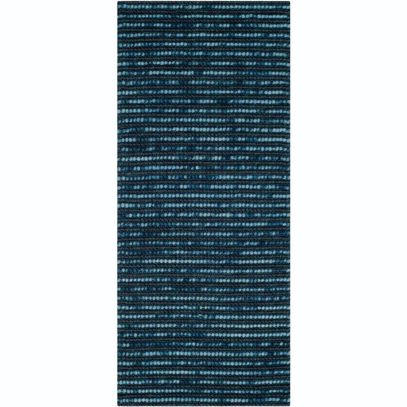 Bohemian BOH525 Hand Woven Runner Rug - Dark Blue/Multi - 2'6"x8' - Safavieh.