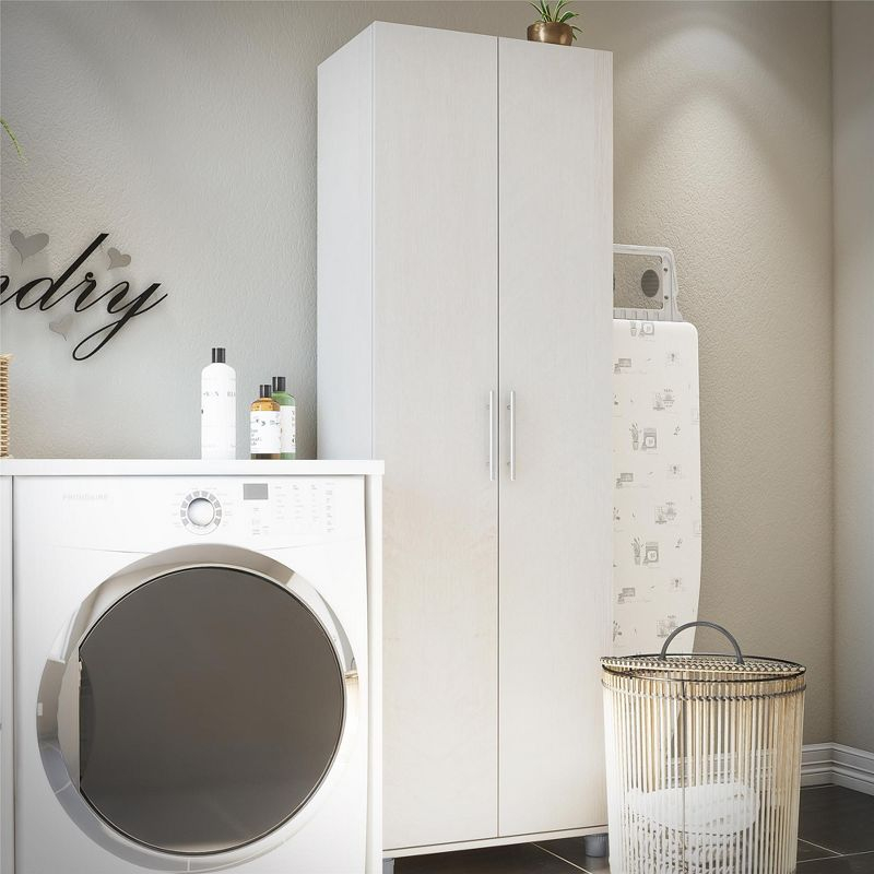 Camberly 24" Utility Storage Cabinet, Ivory Oak