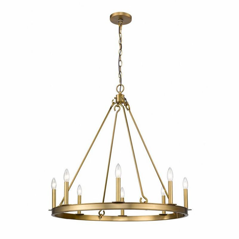 Z-Lite Barclay 8 - Light Chandelier in  Olde Brass