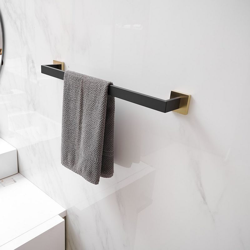 BWE 5-Piece Bath Hardware Set with Double Hooks Towel Ring Toilet Paper Holder and 24 in. Towel Bar