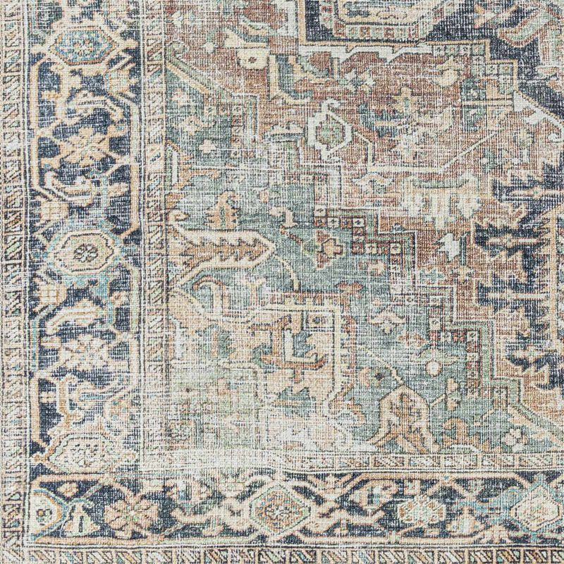 Hauteloom Rectangle Area Rug   Brick Red