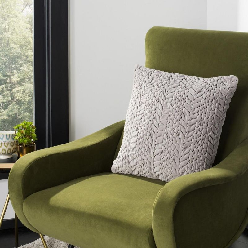 Barlett Pillow - Light Grey - 20"X20" - Safavieh