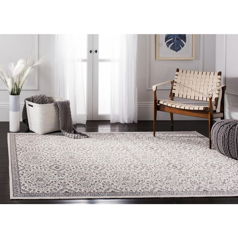 Montage MTG283 Power Loomed Indoor/Outdoor Area Rug - Ivory/Grey - 5'1"x7'6" - Safavieh.