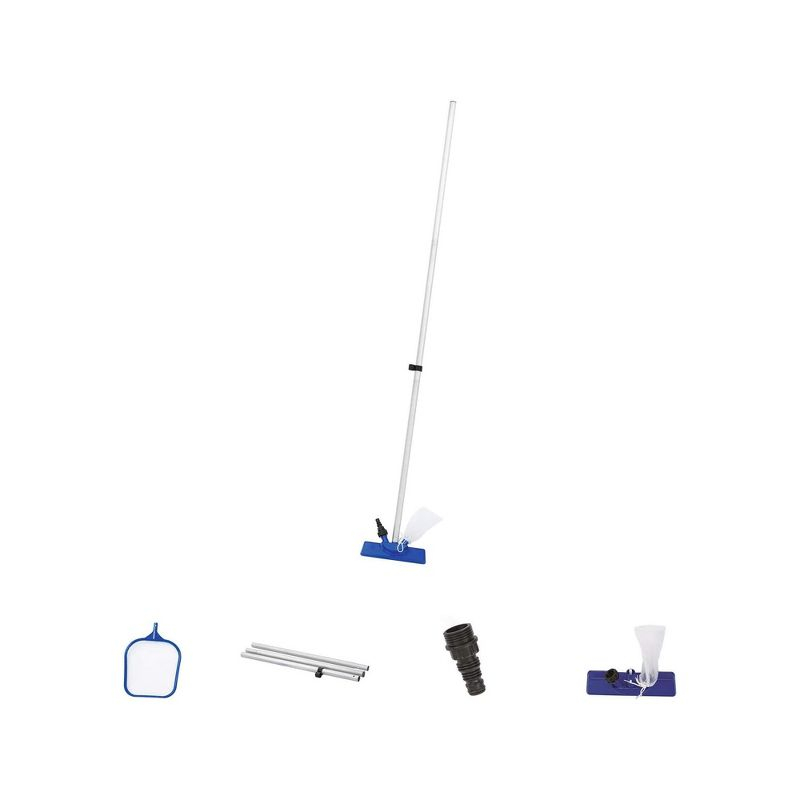 Bestway: Flowclear Above Ground Pool Maintenance Kit | Features Vacuum and Leaf Skimmer Heads
