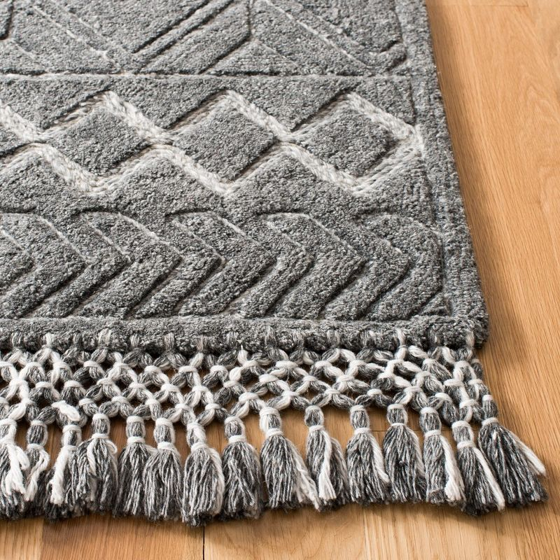 Casablanca CSB664 Hand Tufted Area Rug - Charcoal - 8'x10' - Safavieh.