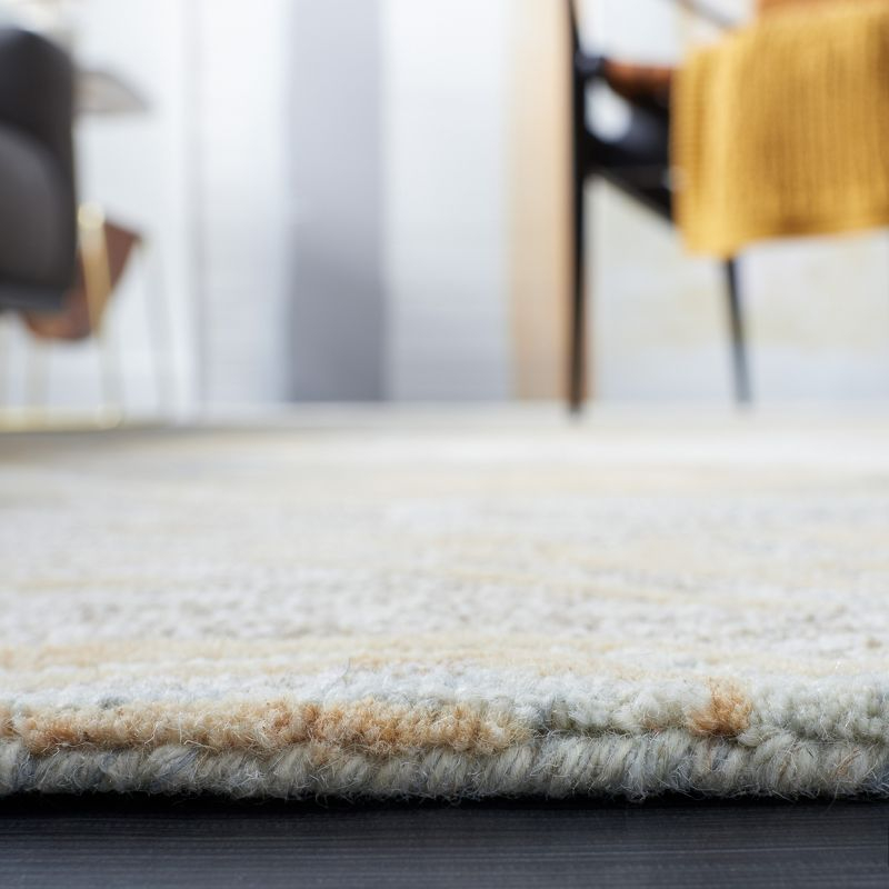 Metro MET902 Hand Tufted Indoor Area Rug - Natural/Gold - 6'x6' - Safavieh