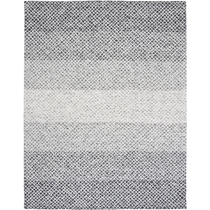 Micro-Loop MLP353 Hand Tufted Indoor Area Rug - Black/Ivory - 6'x9' - Safavieh