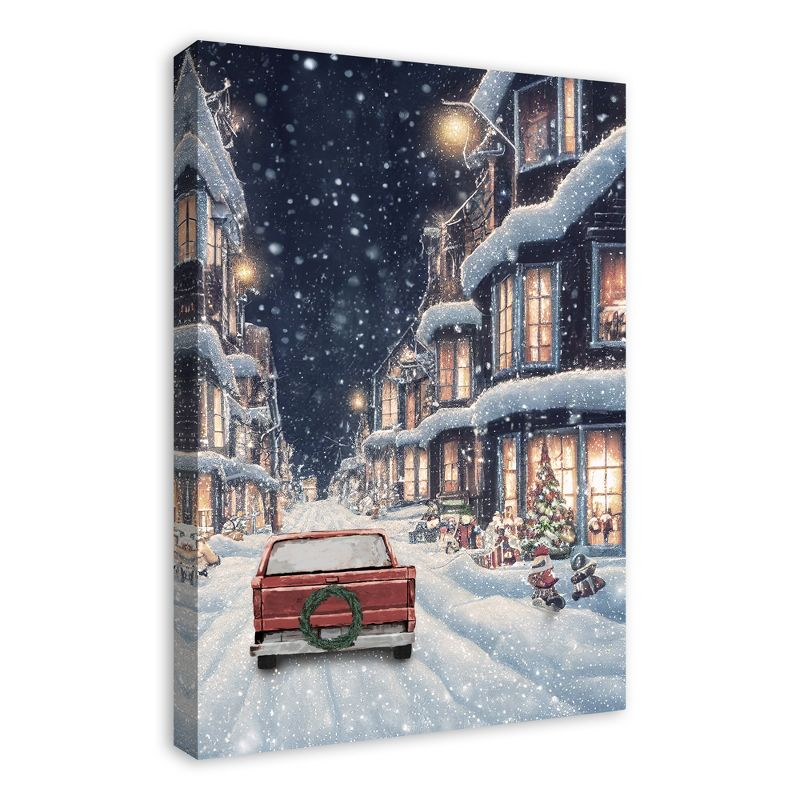 Creative Products Snowy Christmas Village 20 x 30 Canvas Wall Art