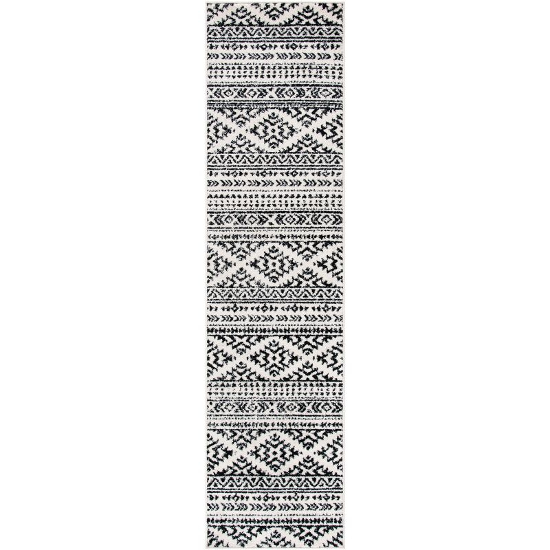 Tulum TUL272 Power Loomed Runner Rug - Ivory/Black - 2'x11' - Safavieh.
