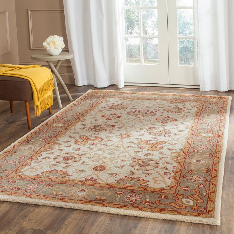 Antiquity AT21 Hand Tufted Indoor Area Rug - Ivory - 5'x8' - Safavieh