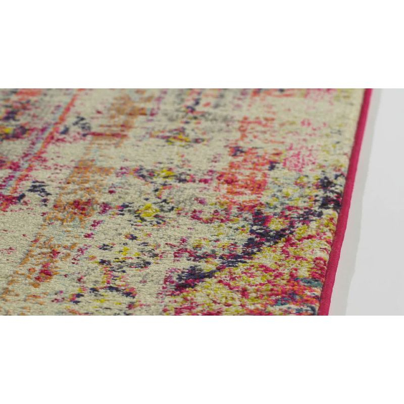 Monaco MNC222 Power Loomed Indoor Area Rug - Light Grey/Multi - 10'x14' - Safavieh