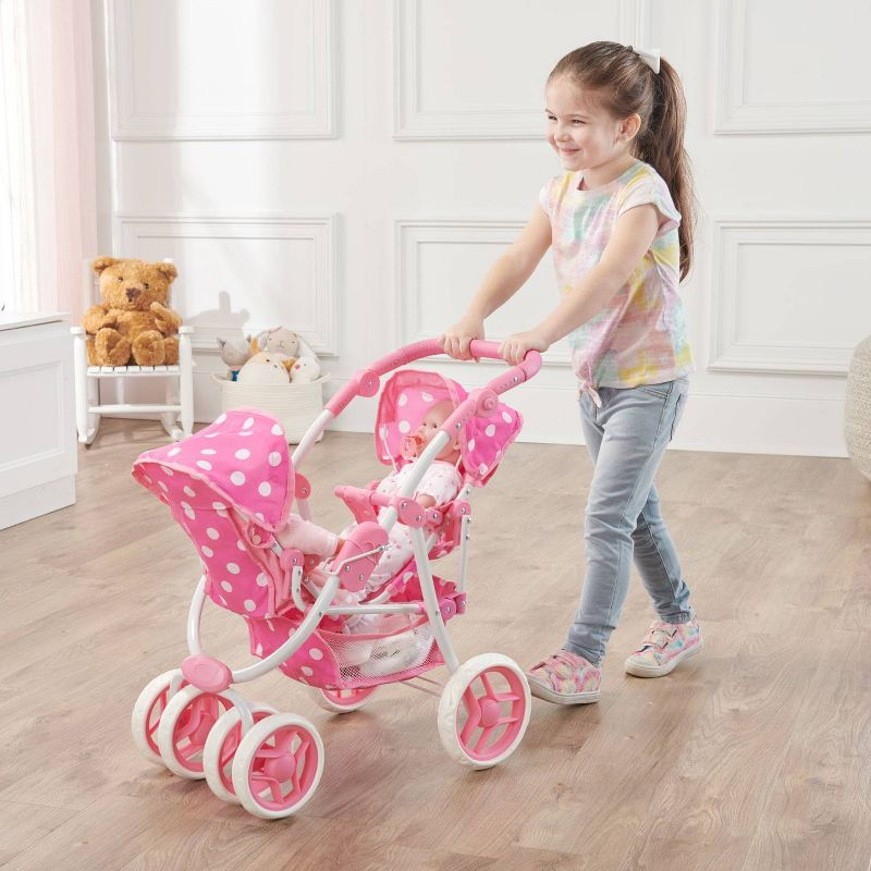 Badger Basket Reversible Double Doll Stroller