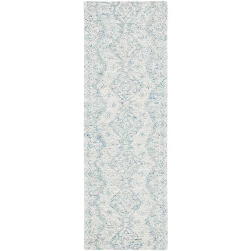 Micro-Loop MLP951 Hand Tufted Indoor Accent Rug - Ivory/Blue - 2'3"x4' - Safavieh