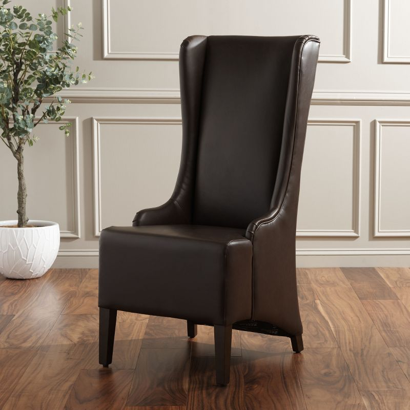 Bacall 20" H Dining Chair - MCR4501 - Antique Brown - Safavieh Couture