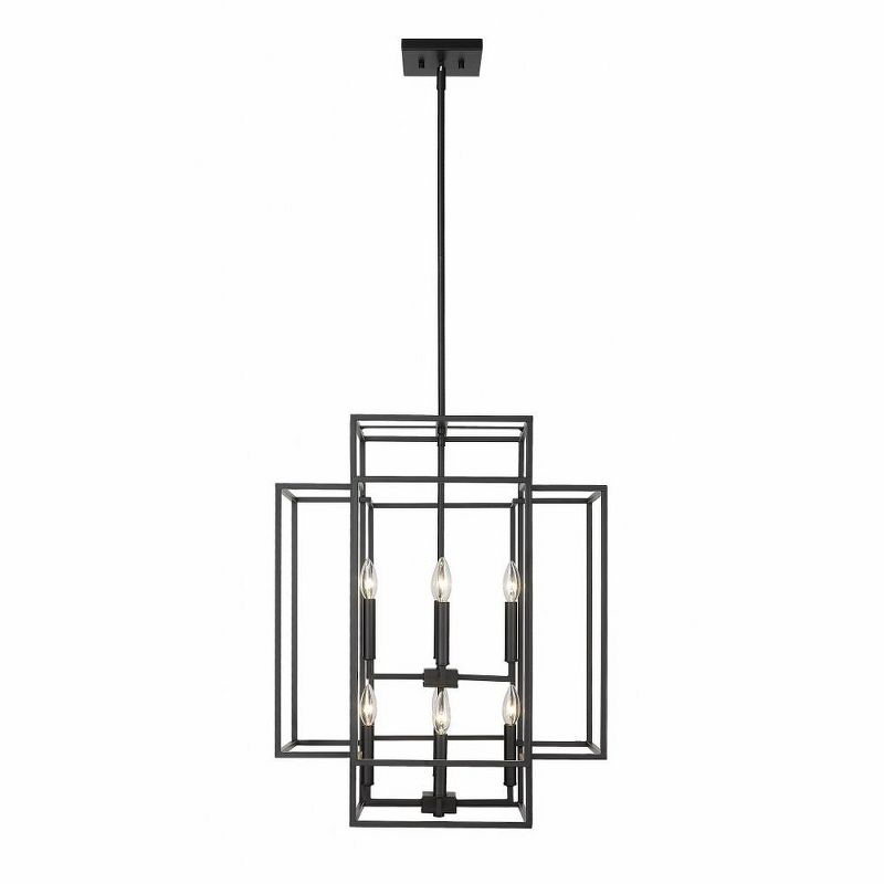 Z-Lite Titania 8 - Light Chandelier in  Matte Black