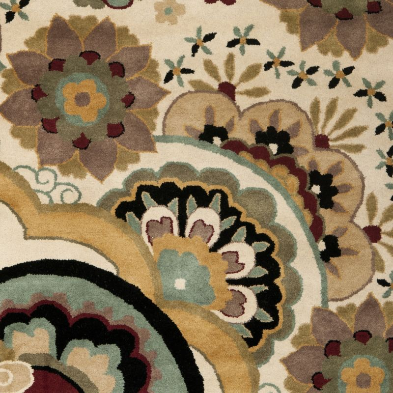 Soho SOH701 Hand Tufted Indoor Area Rug - Ivory/Multi - 6'x9' - Safavieh