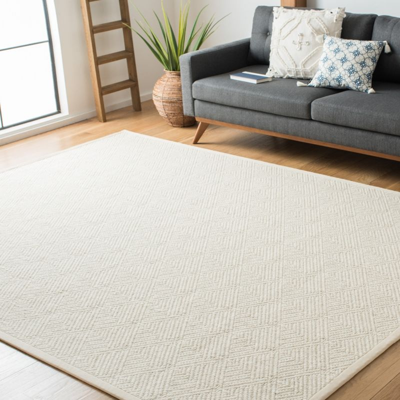 Natural Fiber NF483 Flat Weave Indoor Area Rug - Ivory - 8'x10' - Safavieh